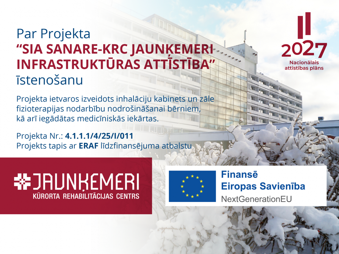 SIA SANARE-KRC JAUNĶEMERI infrastruktūras attīstība